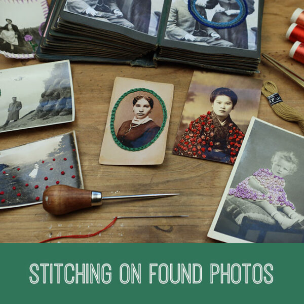 Stitching on Found Photos Craft Tutorial