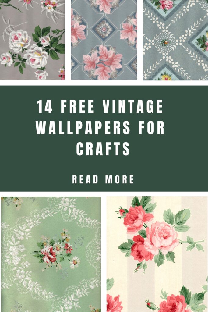 Vintage Wallpaper for Crafts