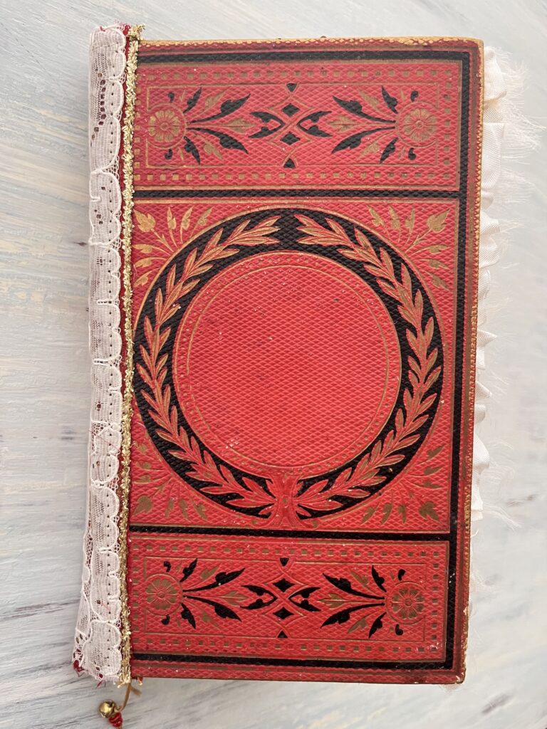 Red junk journal cover