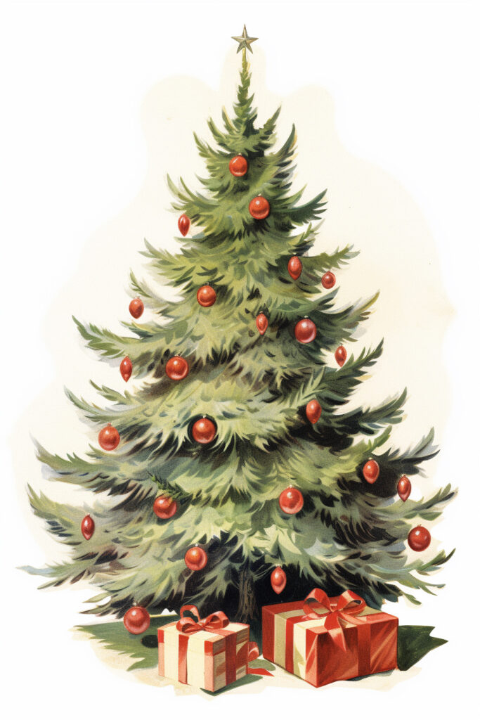 12 Christmas Tree Clipart! - The Graphics Fairy