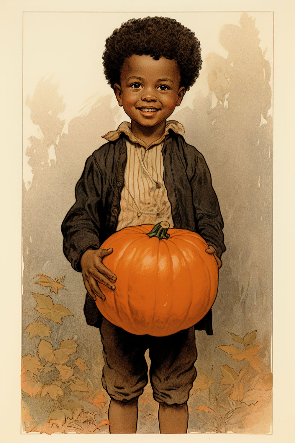 Child with Pumpkin
