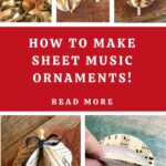 DIY Paper Sheet Music Ornaments Pin