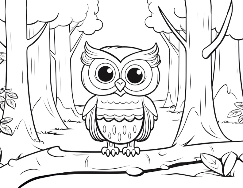 Forest Scene Activity Page