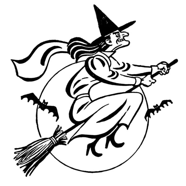 10 Black and White Halloween Clipart! - The Graphics Fairy