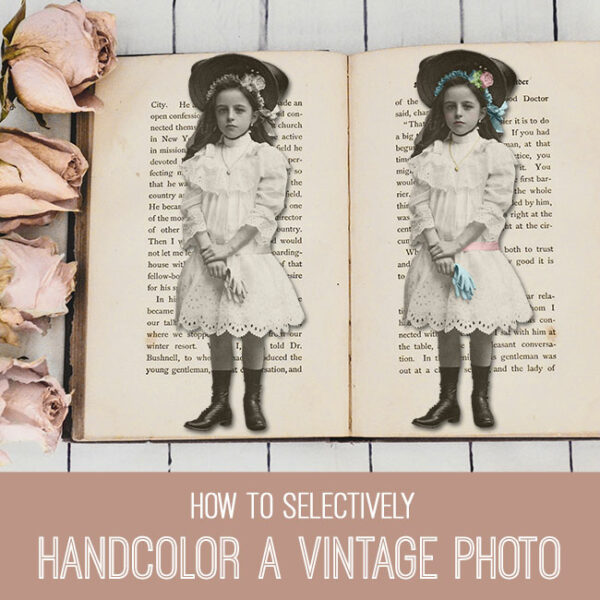 Handcolor a Vintage Photo PSE Tutorial
