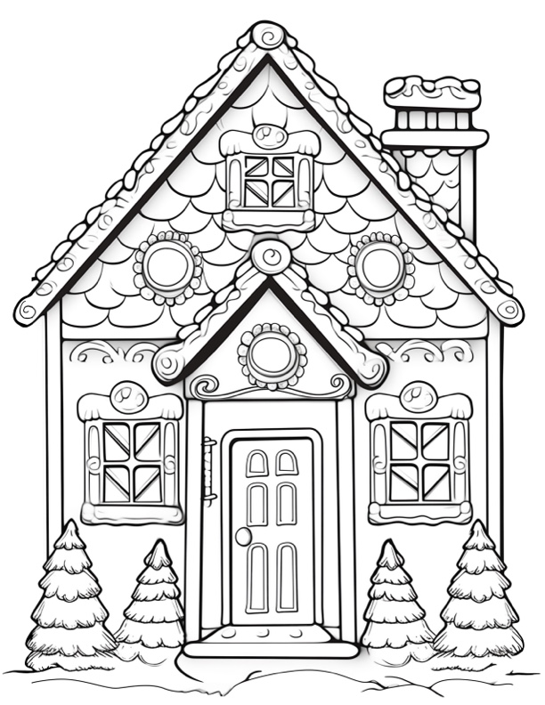 Free Printable House Coloring Pages for Kids