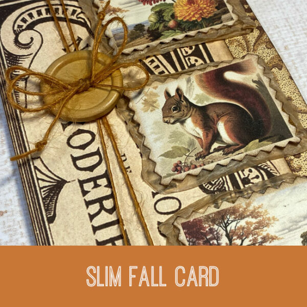 Slim Fall Card Craft Tutorial