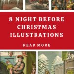 The Night Before Christmas Illustration pin