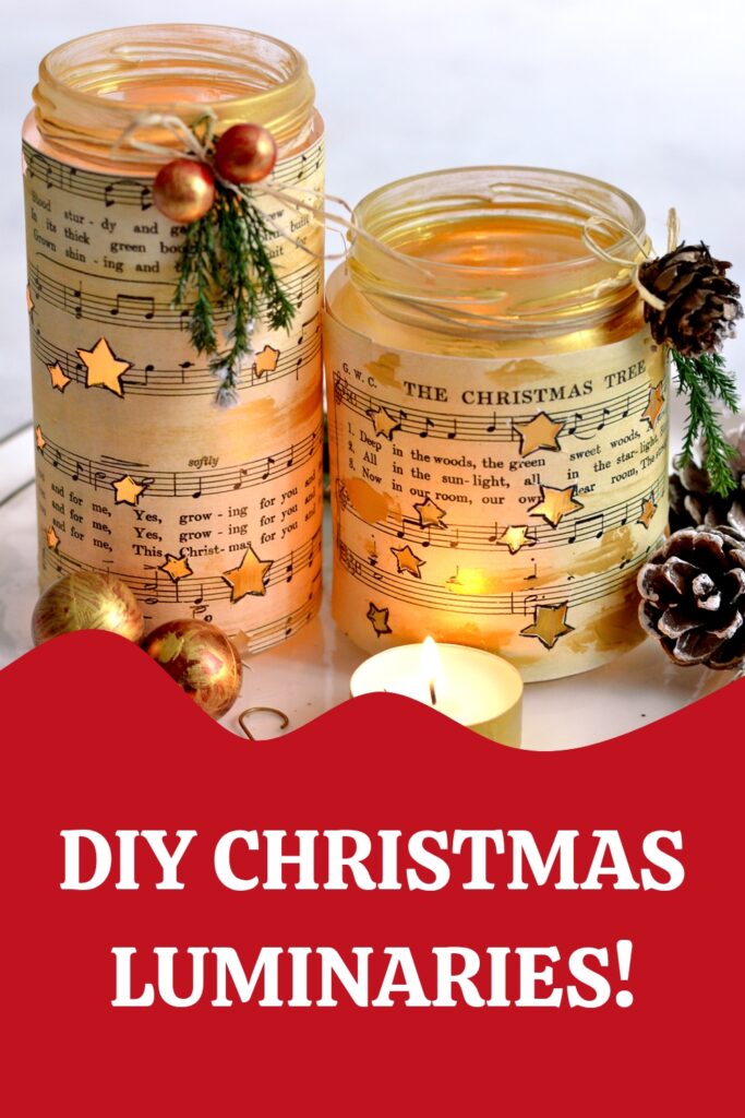 DIY Christmas Luminary Pin