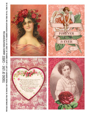 Tokens of Love assorted printable cards