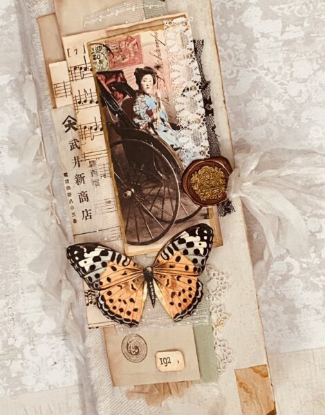Journal cover with butterfly