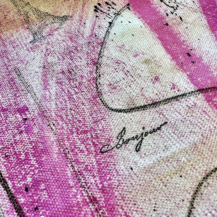 Painted and Stamped Fabric