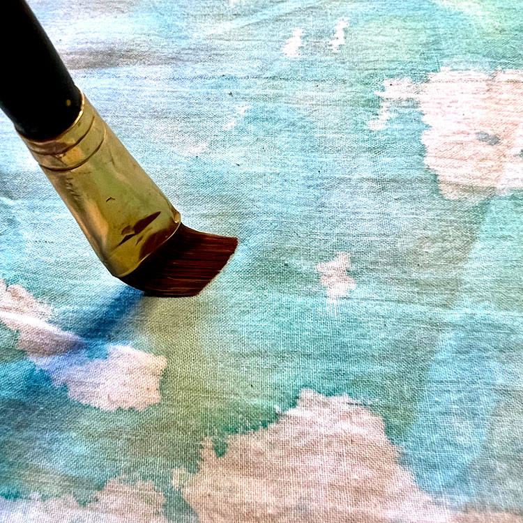 Watercolor Fabric Painting