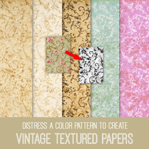Vintage Textured Papers PSE Tutorial