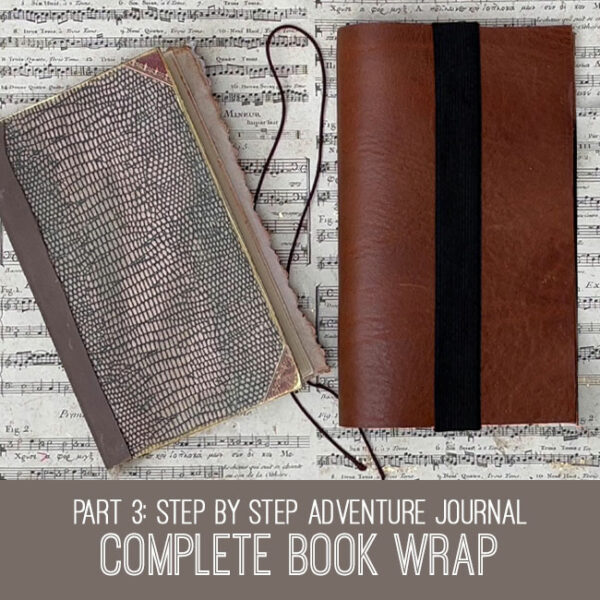 Step by Step Adventure Journal Part 3 Complete Book Wrap Craft Tutorial