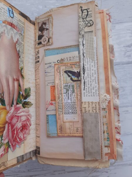 Journal page with tuck spot 