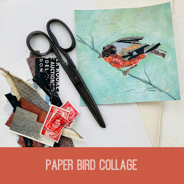 Paper Bird Collage Craft Tutorial