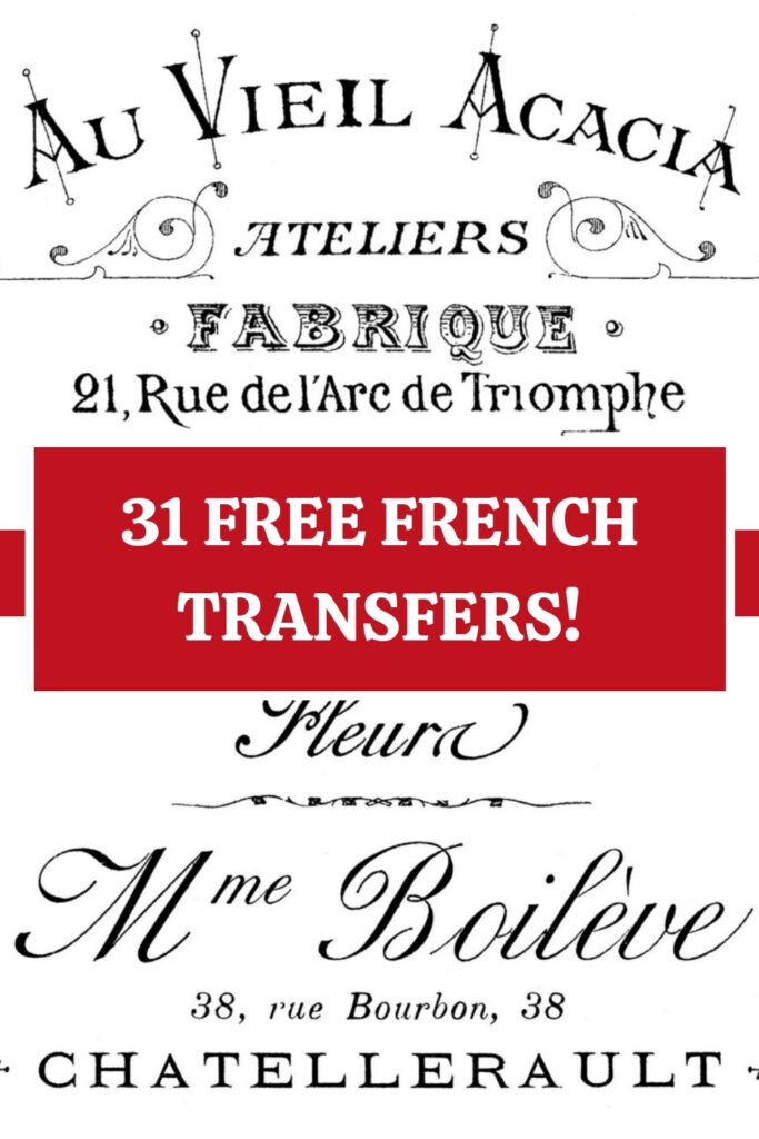 Free French Transfers Pin