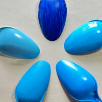 Painted plastic spoons