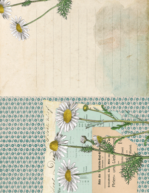 Spring Endpapers printable journal pages
