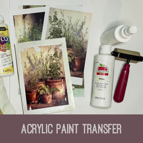 Acrylic Paint Transfer Craft Tutorial