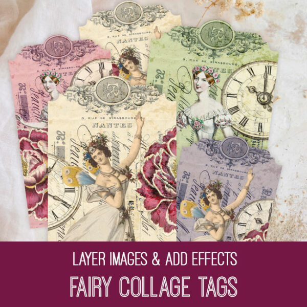 Fairy Collage Tags PSE Tutorial
