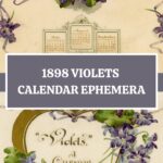 Violets Calendar Ephemera