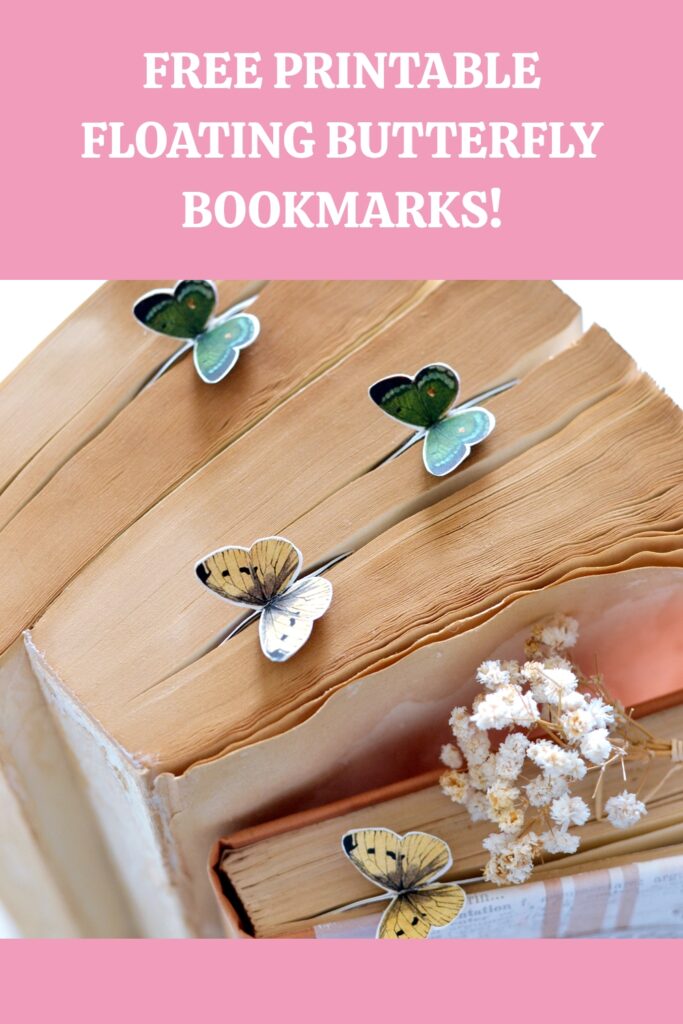 Free Printable Butterfly Bookmarks Pin