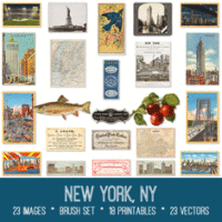 vintage New York, NY ephemera bundle