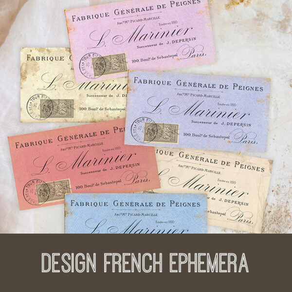 Design French Ephemera PSE Tutorial