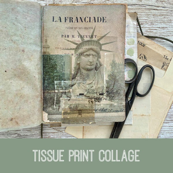 Tissue Print Collage Craft Tutorial