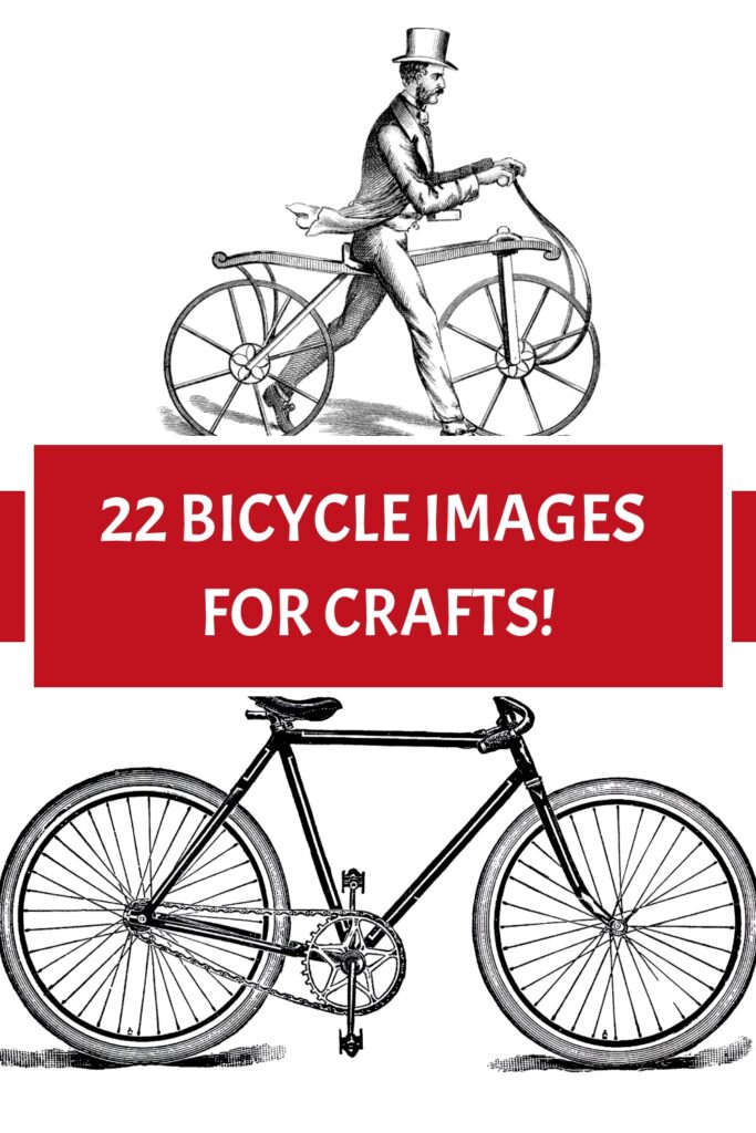 Bicycle Images for Crafts Pin