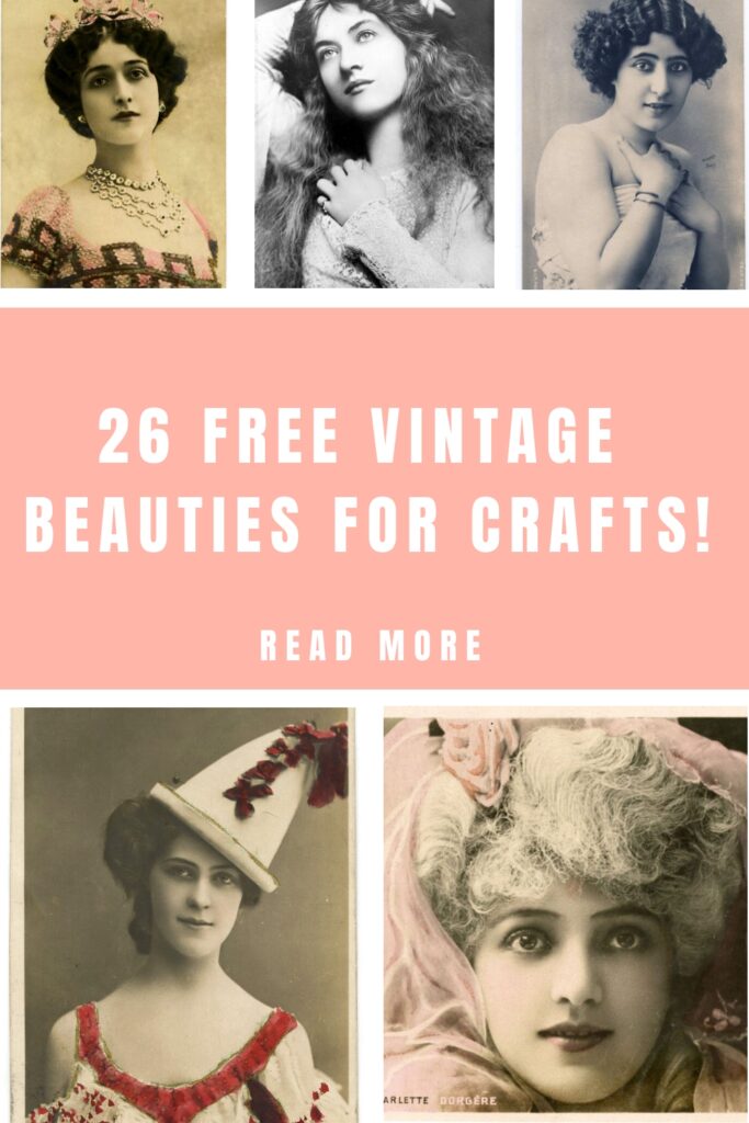 Vintage Beauties for Crafts Pin