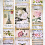 vintage collage strips