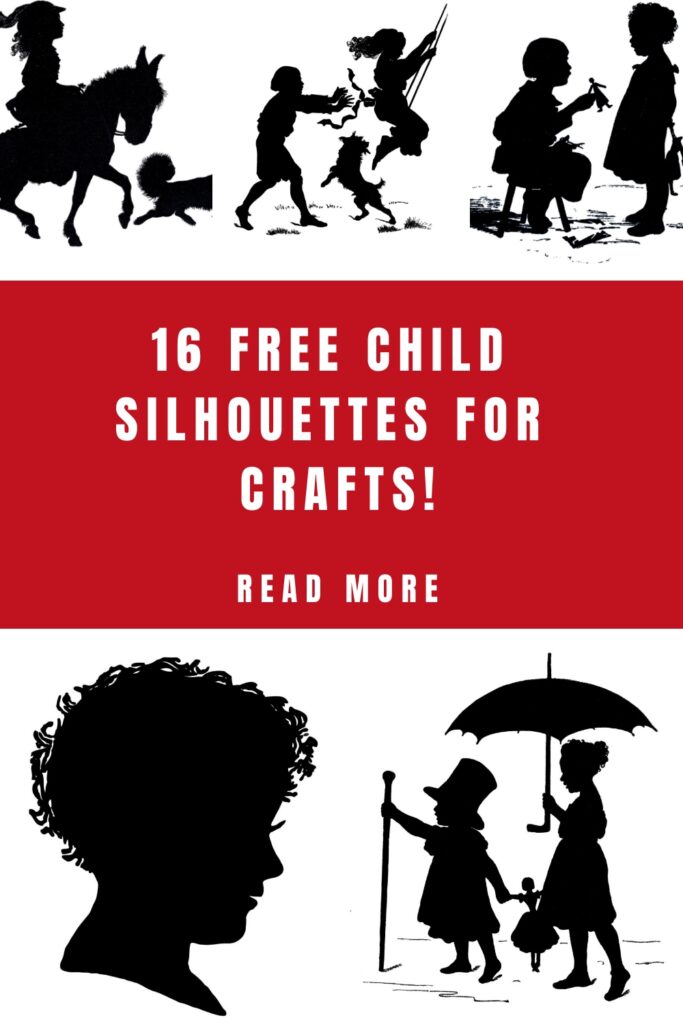 Child Silhouettes Pin