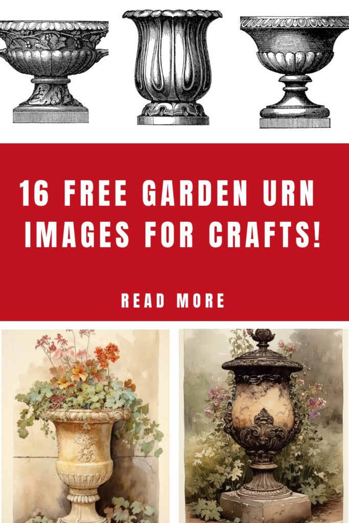 Free Garden Urn Images for Crafts Pin