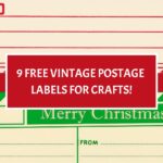 Vintage Postage stickers for Crafts Pin