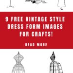 Dress Form Images for Crafts Pin