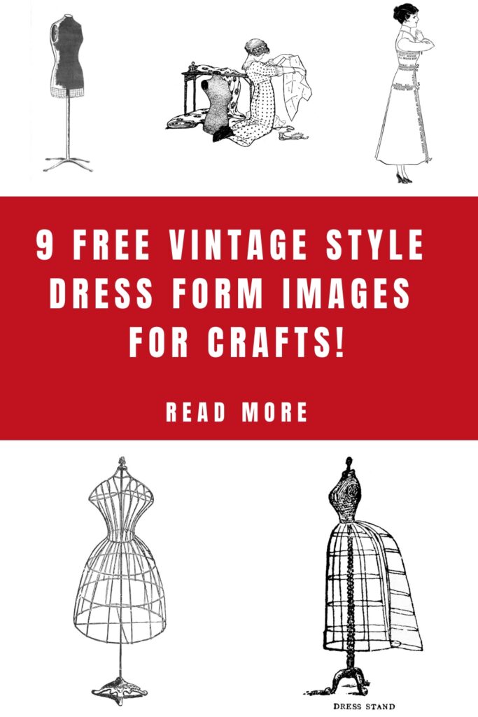 Dress Form Images for Crafts Pin