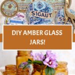 Amber Glass Jars Pin