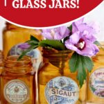 DIY Amber Glass Jars Pin