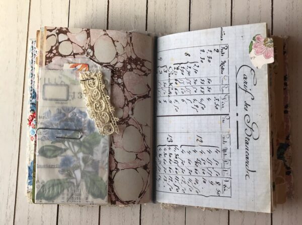 Journal page with ledger paper