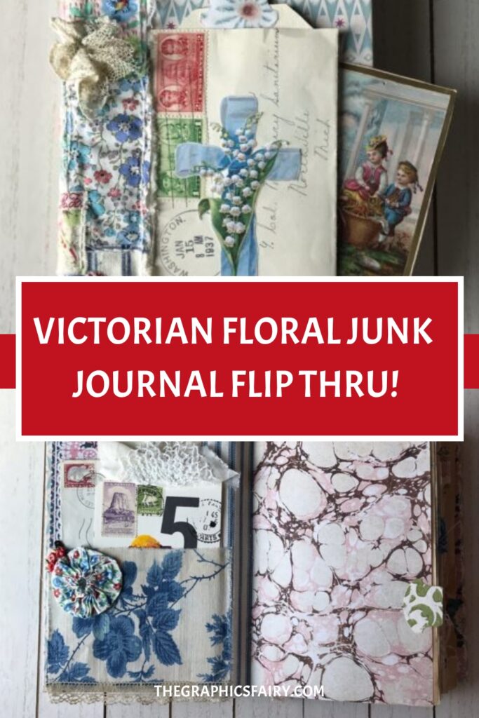 Victorian Floral Junk Journal Flip Thru