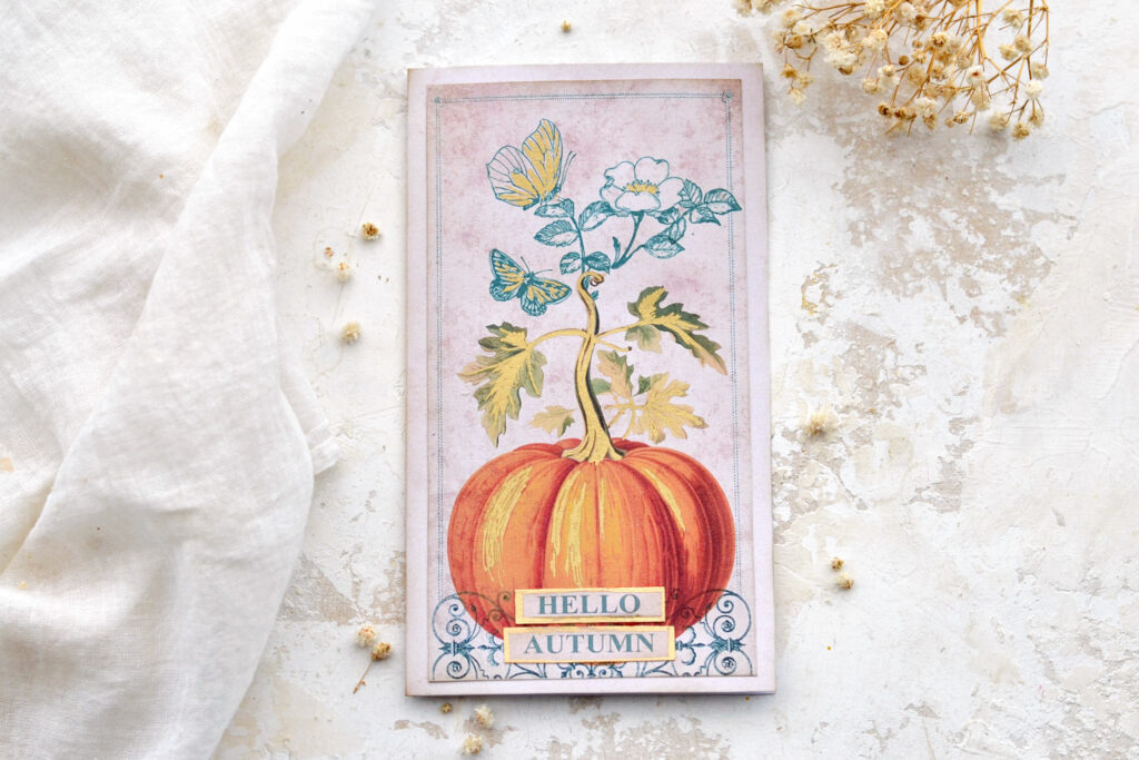 vintage pumpkin card