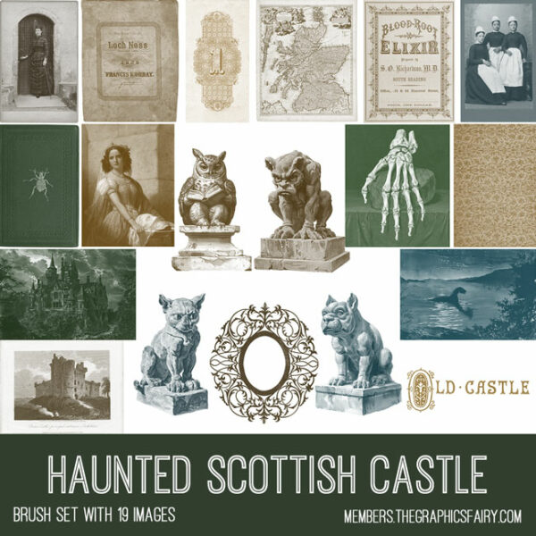 Haunted Scottish Castle Brush set