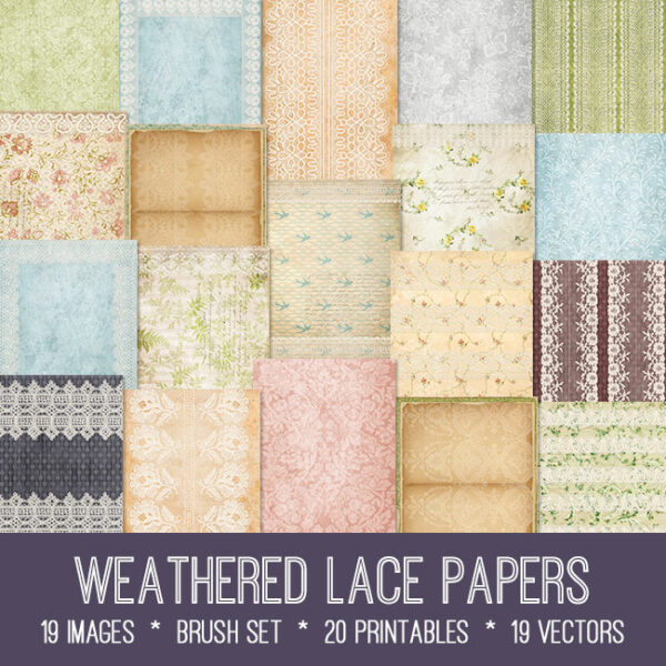 Weathered Lace Papers Bundle