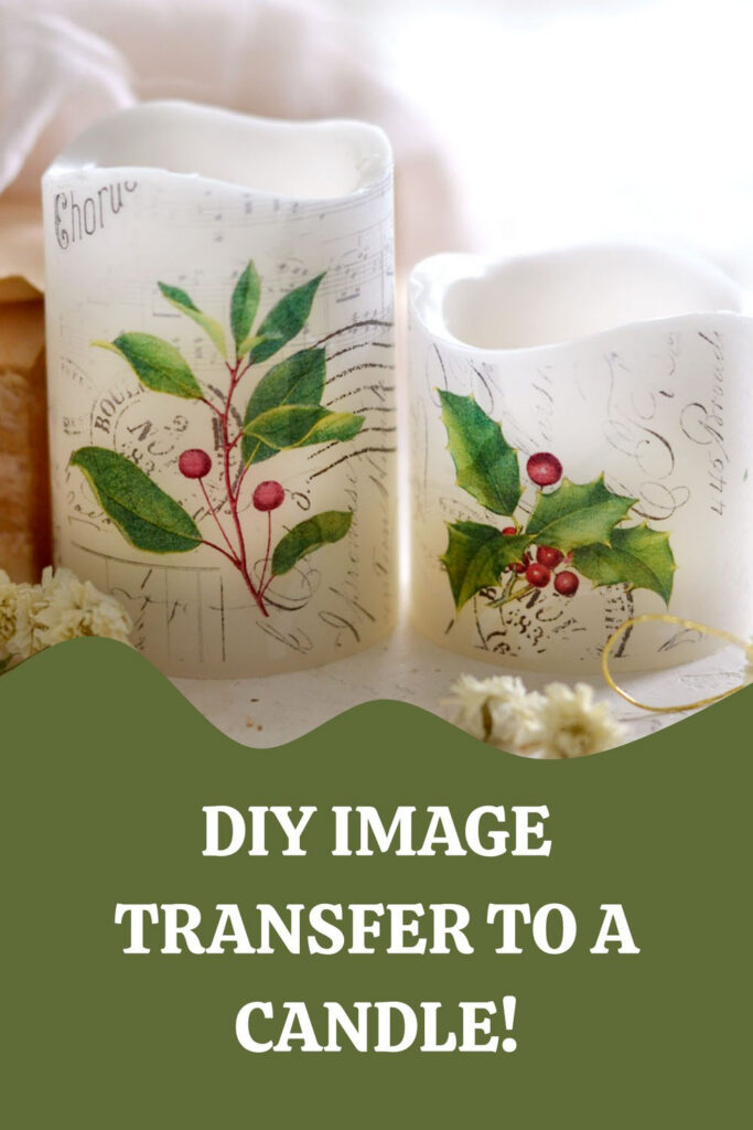 DIY Image transfer to a candle