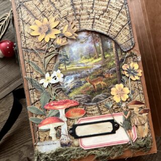 Journal cover with woodland images