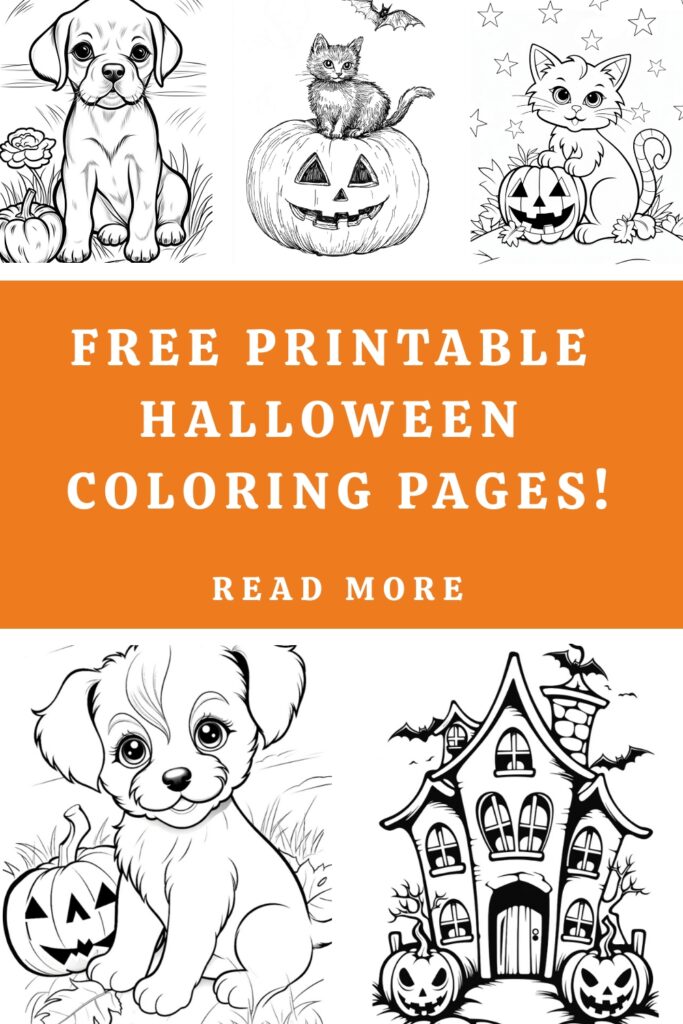 Free Printable Halloween Coloring Pages Pin