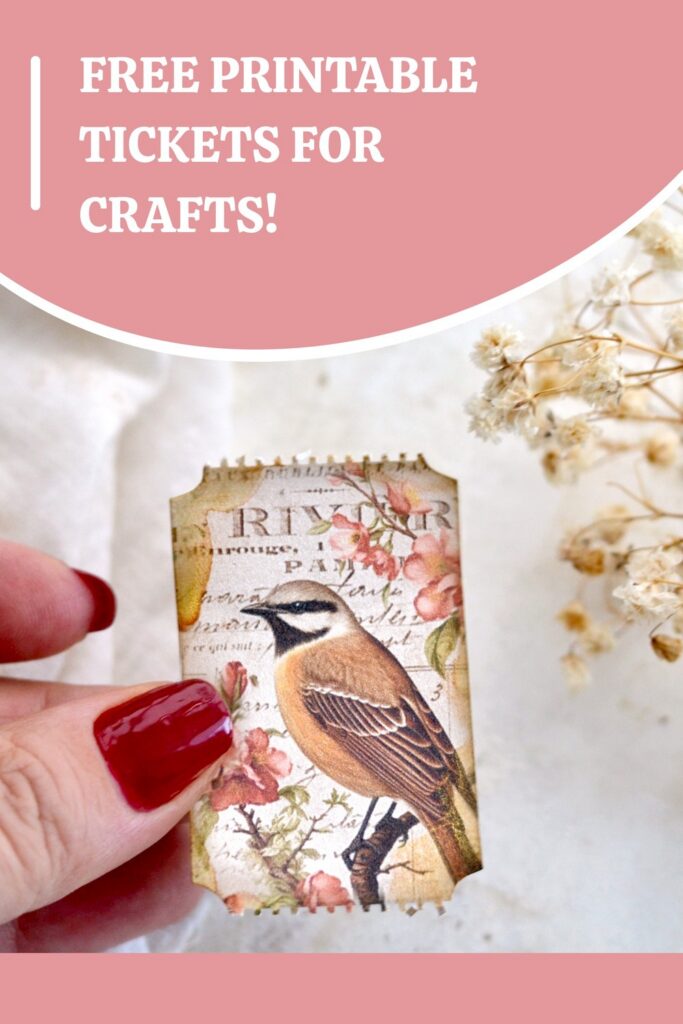 Free Printable Tickets for Crafts